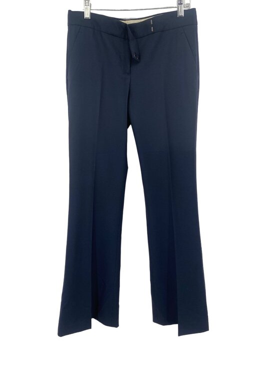 Theory Pants - Theory Pants Womens NAVY Trousers Slacks Wide Leg Wool size 8